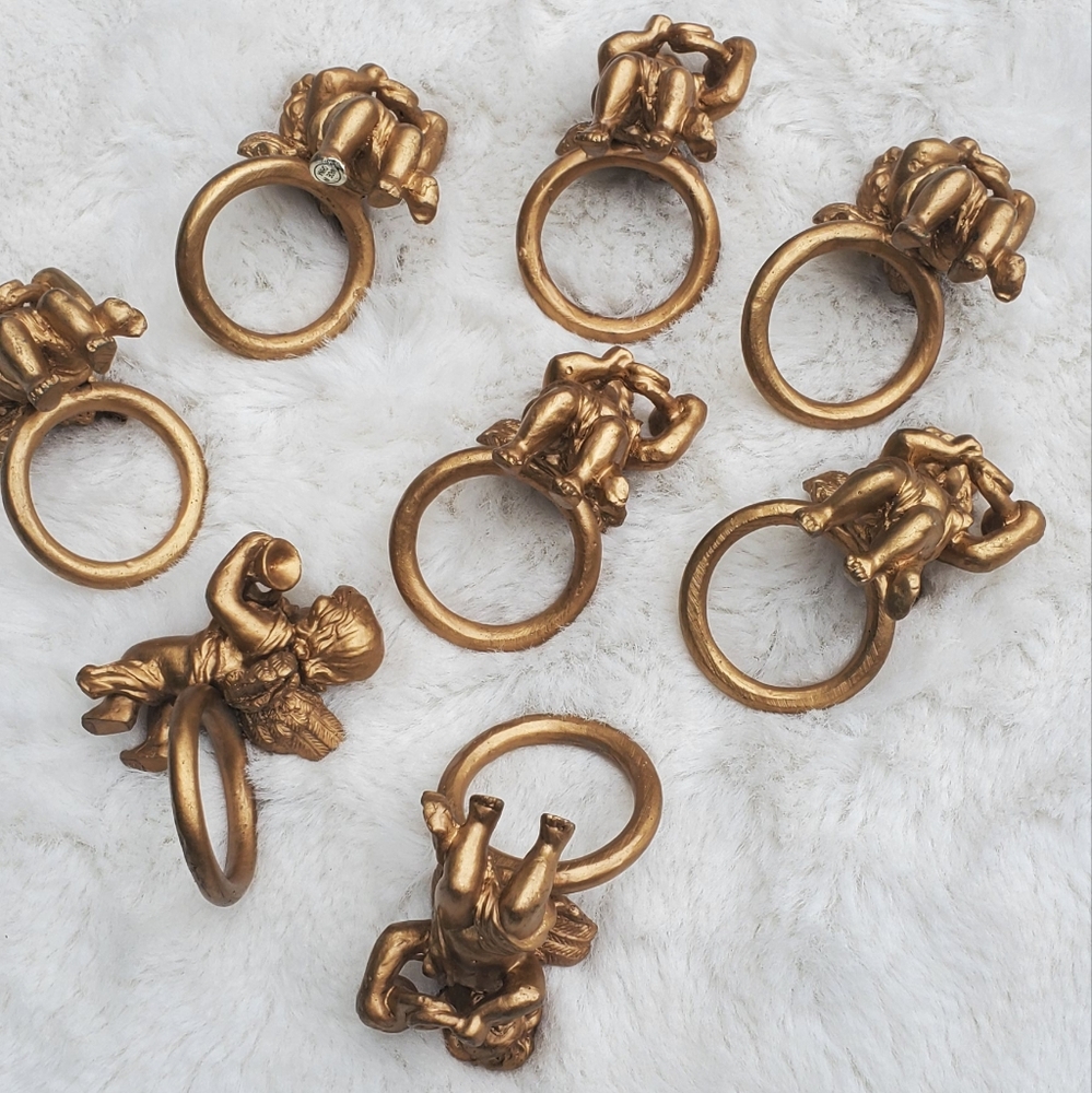 Vintage Angel Ring  Napkins Holder